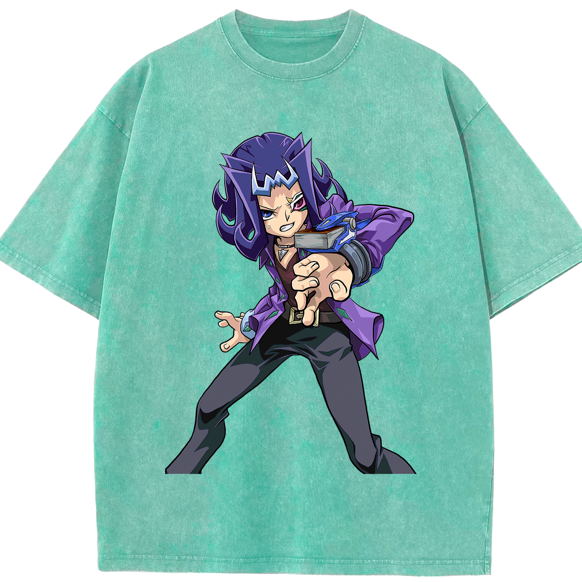 （画像用） 遊☆戯☆王 Yu-Gi-Oh! 綿100% ヴィンテージ風 半袖Tシャツ（フロントプリント）